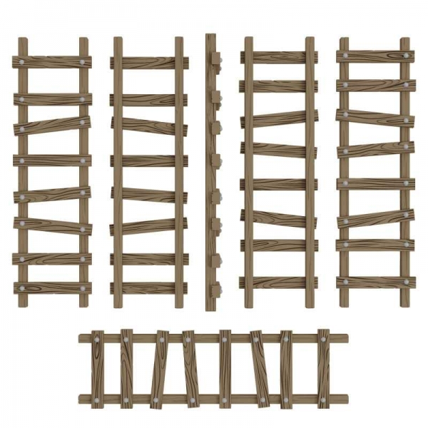 Green Stuff World: Large Wooden Ladders 1:48-1:35