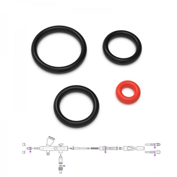 Green Stuff World: Mobius Airbrush Black O-Rings