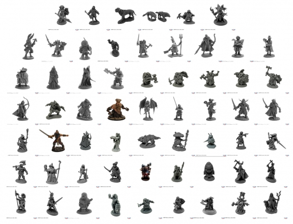 Reaper Bones USA Reaper Legends Core Pack - All $6.99 MSRP