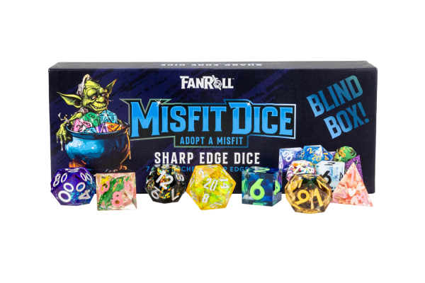 Mystery Misfit Sharp Edge Resin Polyhedral Dice Set