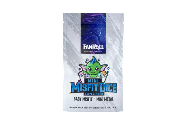 Mystery Misfit Mini Metal Polyhedral Dice Set