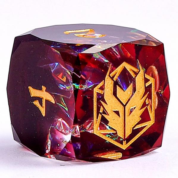 Captured Magic Luster Cut Resin - Blood Crystal