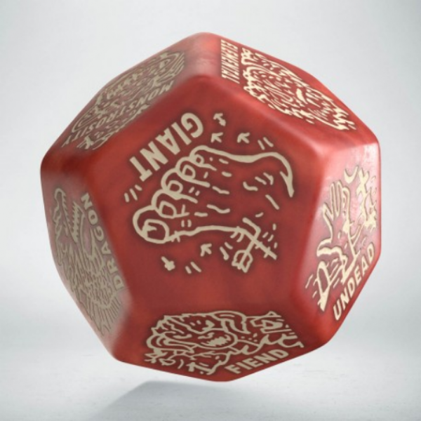 Monster Generator Die: Red & Beige