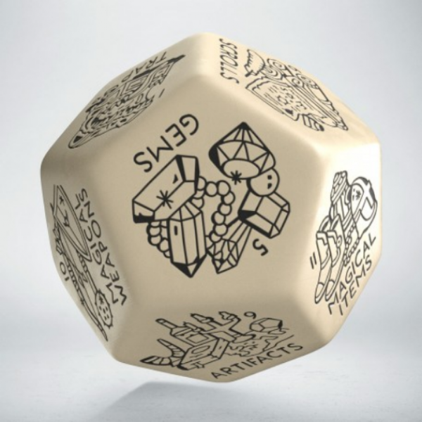 Treasure Generator Die: Beige & Black