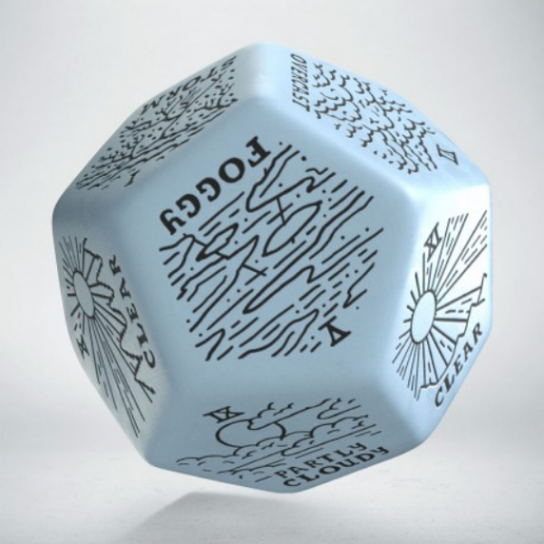 Weather Generator Die: Blue & Black