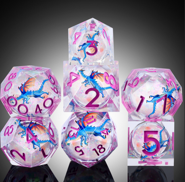 Dice Habit: Liquid Core Dice Set - (Dragon) Elysia (7pcs)