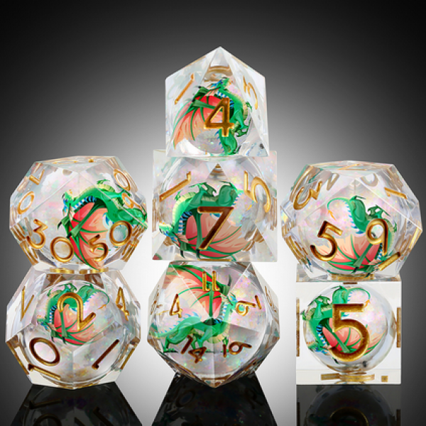 Dice Habit: Liquid Core Dice Set - (Dragon) Percy (7pcs)
