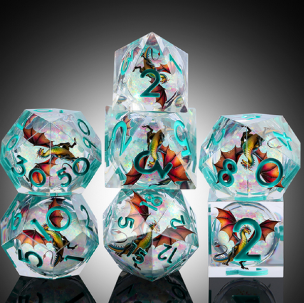 Dice Habit: Liquid Core Dice Set - (Dragon) Drakon (7pcs)