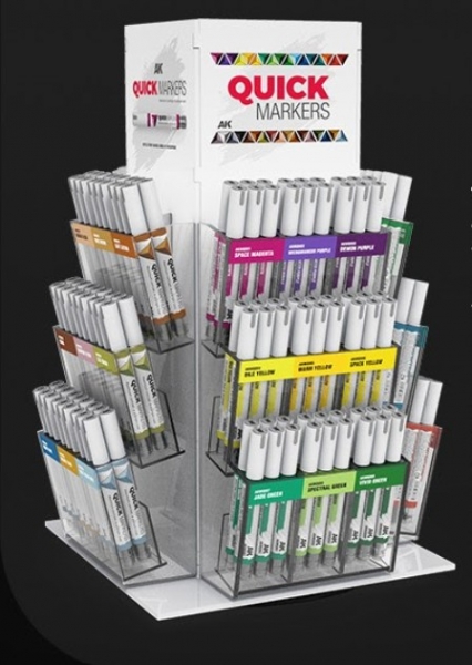 AK-Interactive: Quick Markers Rotating Display