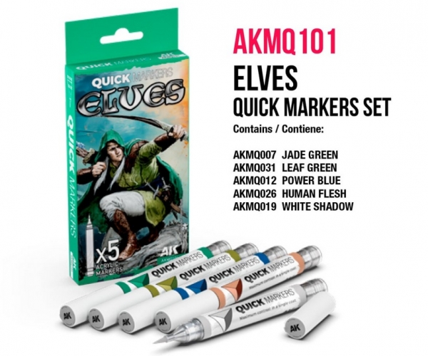 AK-Interactive: Elves Quick Markers Set
