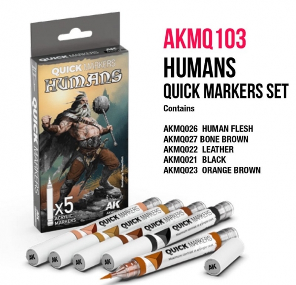 AK-Interactive: Humans Quick Markers Set
