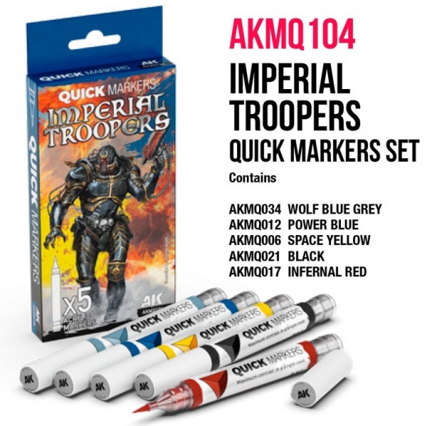 AK-Interactive: Imperial Troopers Quick Markers Set