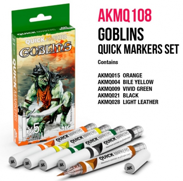 AK-Interactive: Goblins Quick Markers Set