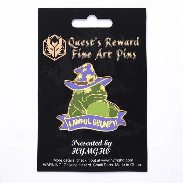Alternative Alignments Enamel Pin - Lawful Grumpy Toad