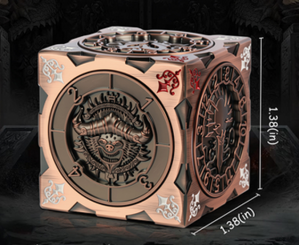 Dice Habit: 7-in-1 D&D Cube Spinner Dice - Copper