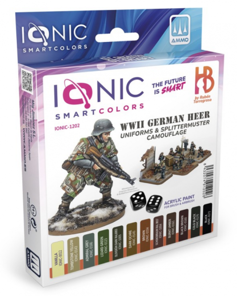 AMMO: IONIC WWII German Heer Uniforms & Splittermuster Camouflage Paint Set