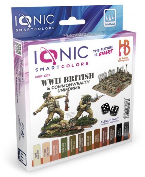 AMMO: IONIC WWII British & Commonwealth Uniforms Paint Set