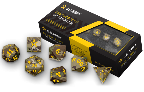 Official U.S. Army Silicone Dice Set