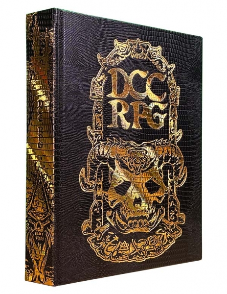DCC RPG: Dungeon Crawl Classics Core Rulebook—Demon Skull Monster Hide Edition