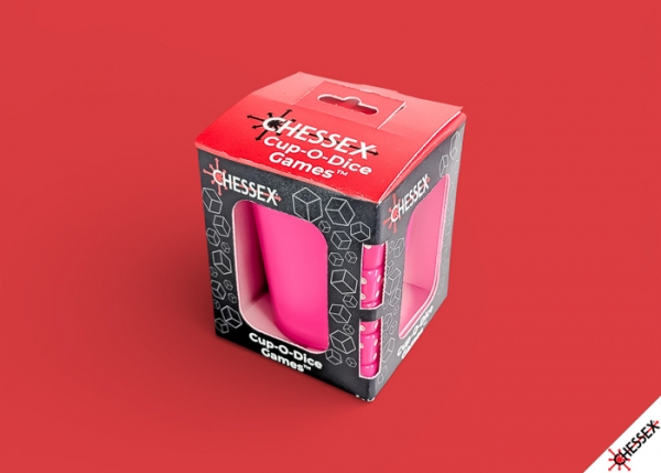 Chessex Cup-O-Dice Games™ Neon Pink