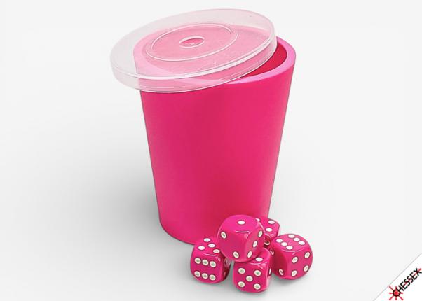 Chessex Cup-O-Dice Games™ Neon Pink