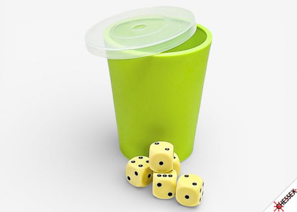 Chessex Cup-O-Dice Games™ Neon Green