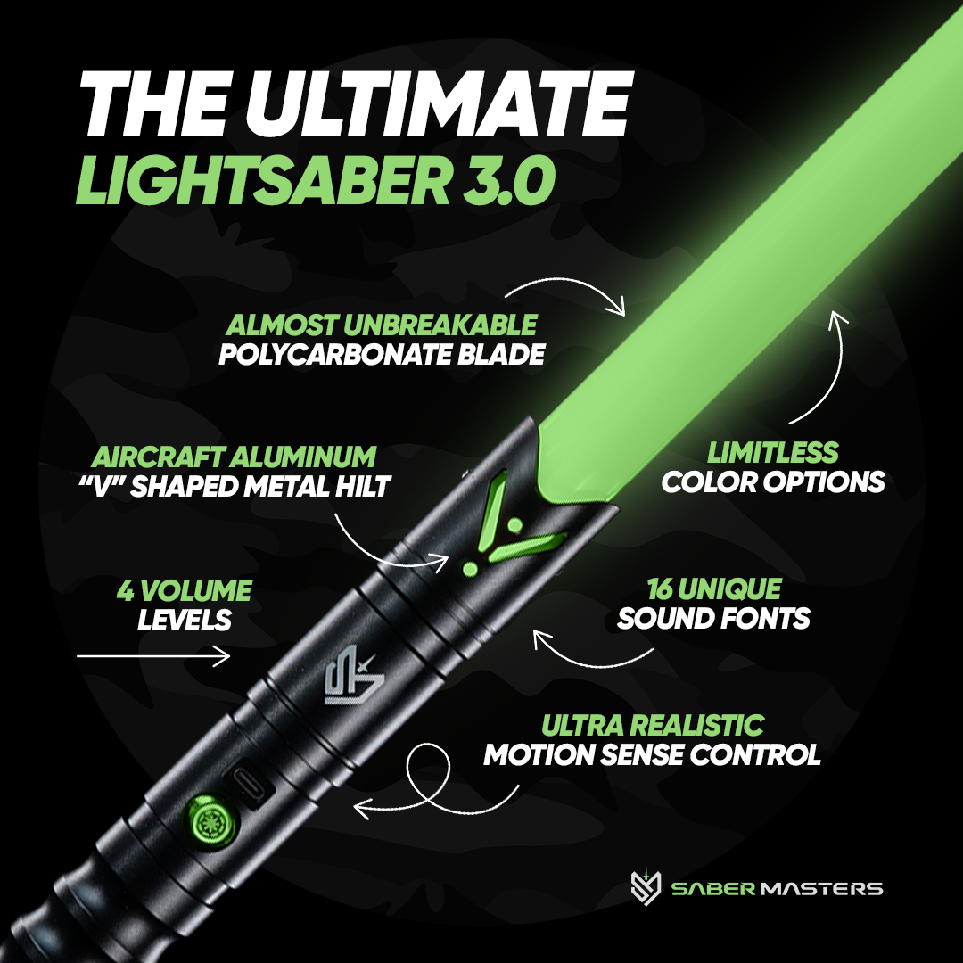 Ultimate Lightsaber 3.0- ''Victory'' Jet Black