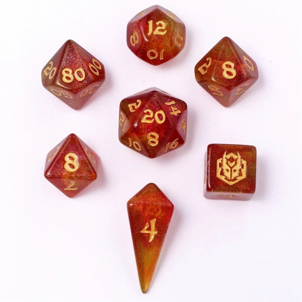 Mini Polymer RPG Set - Phoenix Feather