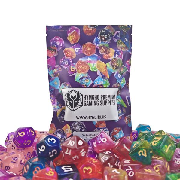Unseelie Mini RPG Dice set - green