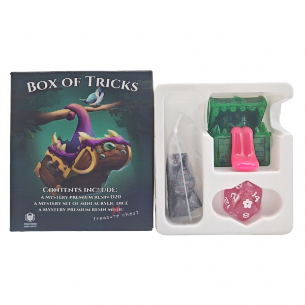 Box of Tricks - Mystery Mini Dice, D20, and Resin Mimic