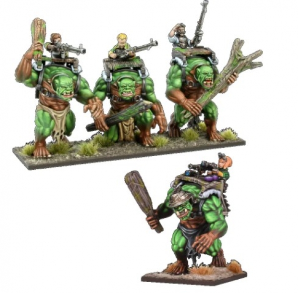 Kings Of War: Forest Troll Gunners & Sergeant