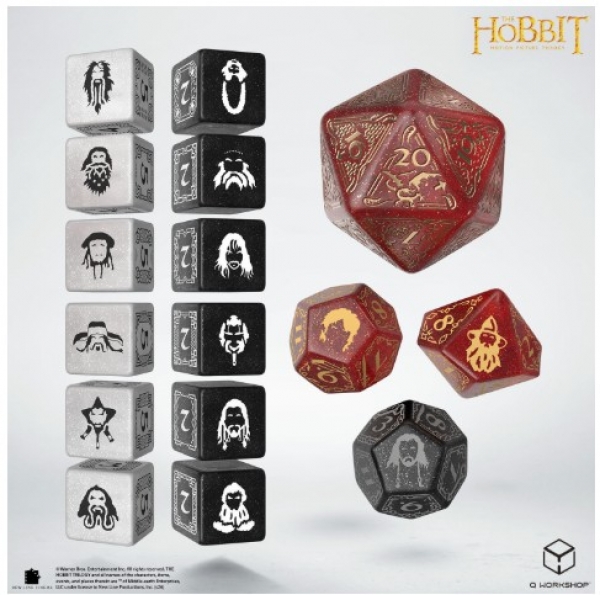 Q-Workshop: The Hobbit TCG Dice Set - Ember Hearth