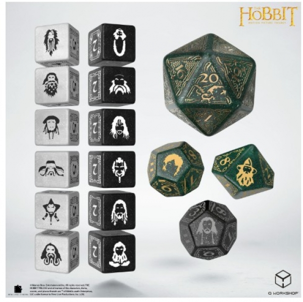 Q-Workshop: The Hobbit TCG Dice Set - Verdant Grove
