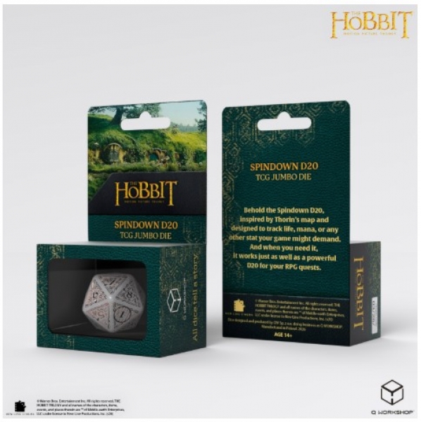 Q-Workshop: The Hobbit Spindown D20 - Radiant TCG Jumbo Dice