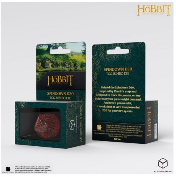 Q-Workshop: The Hobbit Spindown D20 - Ember TCG Jumbo Dice