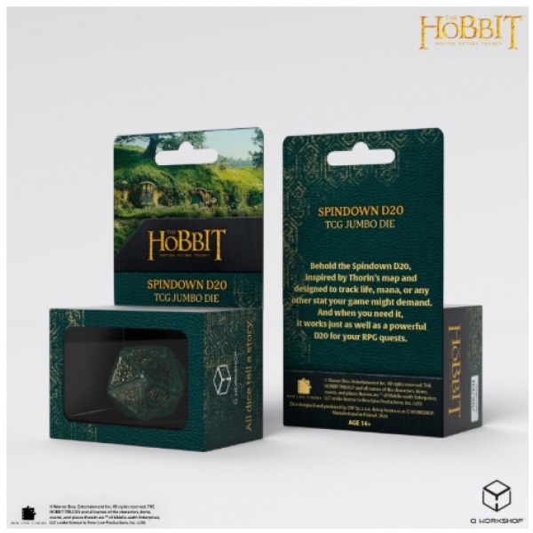 Q-Workshop: The Hobbit Spindown D20 - Verdant TCG Jumbo Dice
