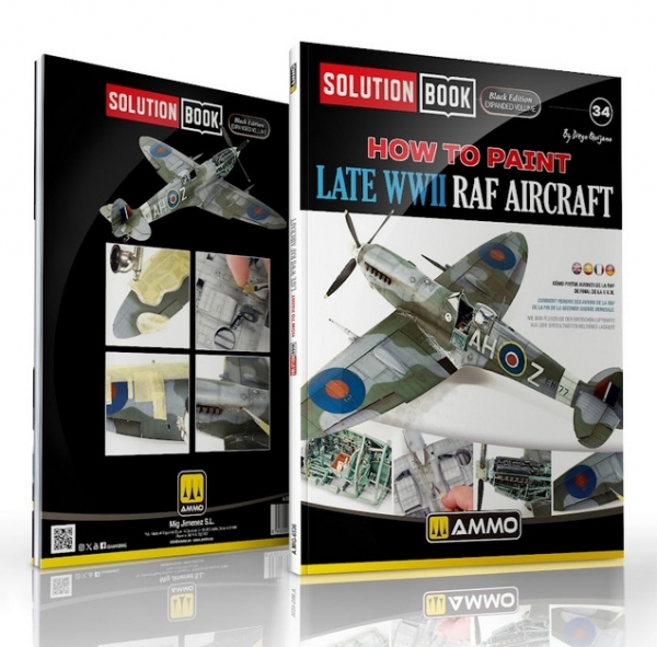 AMMO: Solution Book 34 BLACK EDITION - How to Paint Late WWII RAF Aircraft (Limited Edition)