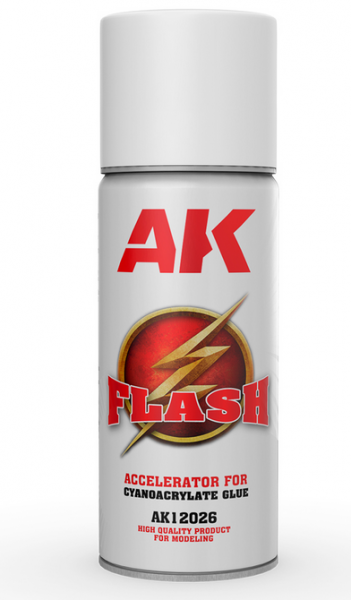 AK-Interactive: Flash Spray (200ml) – Accelerator For Cyanoacrylate Glue