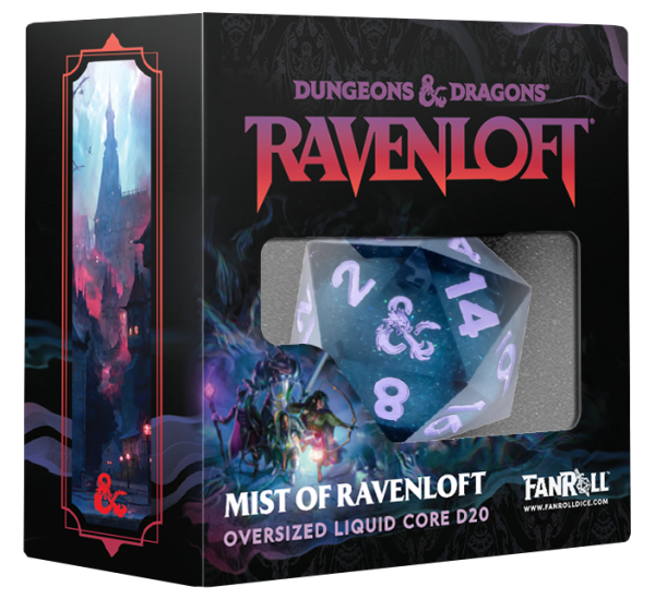 Metallic Dice: D&D Mists of Ravenloft Oversized Liquid Core d20