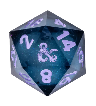 Metallic Dice: D&D Mists of Ravenloft Oversized Liquid Core d20