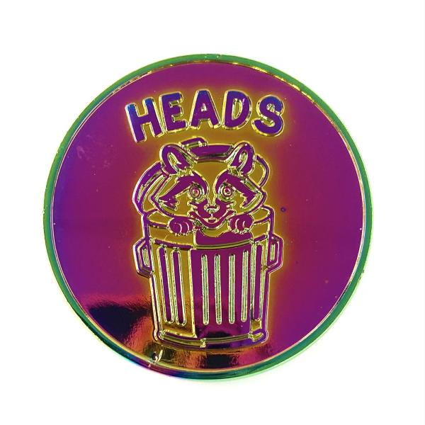 Trash Bandit Heads and Tails Coin - Rainbow
