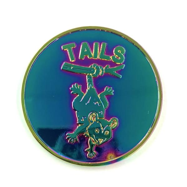 Trash Bandit Heads and Tails Coin - Rainbow
