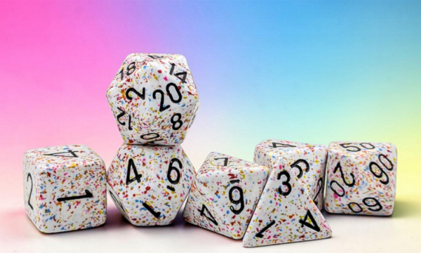 Chessex Dice: Speckled Birthday Polyhedral 7-Dice Set