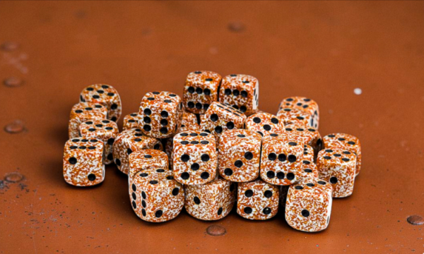 Chessex Dice Sets: Speckled Rust 12mm d6 Dice Block (36)