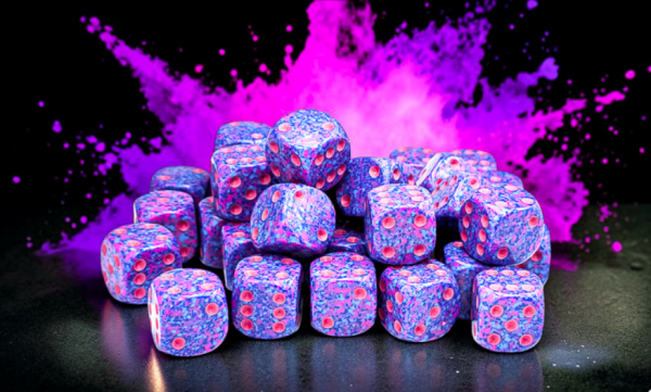 Chessex Dice Sets: Speckled Purple Passion 12mm d6 Dice Block (36)