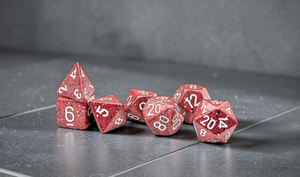 Chessex RPG Dice Sets: Speckled Lava Stone Polyhedral 7-Dice Set