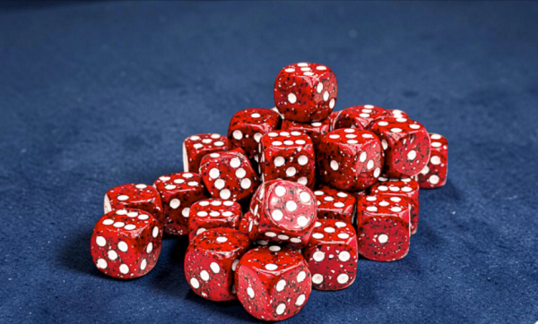 Chessex Dice Sets:  Speckled Lava Stone 12mm d6 Dice Block (36)