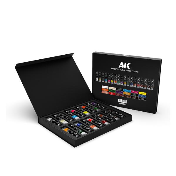 AK Interactive: Deluxe Edition Box Full Range Artist Dense Acrylic Color