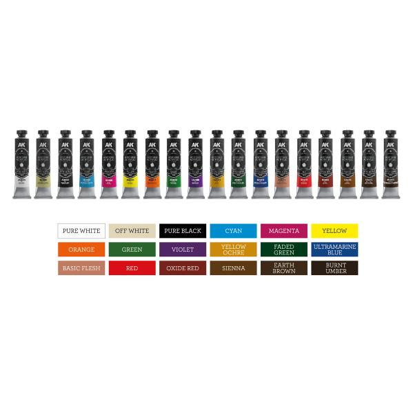AK Interactive: Deluxe Edition Box Full Range Artist Dense Acrylic Color
