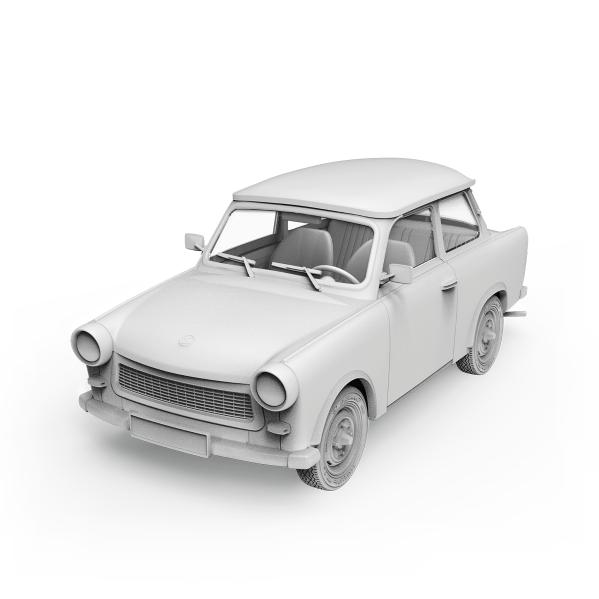 AK-Interactive: TRABI 601 RALLYE 1/35 with RALLYE DRIVER FIGURE (LIMITED SPECIAL EDITION)